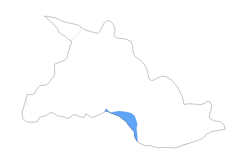 Carte de Chalatenango, El Salvador de type contour, lacs et rivières pour Amérique du Nord, montrant contour, lacs et rivières avec des éléments hydrographiques comme Emalse Cerrón Grande.