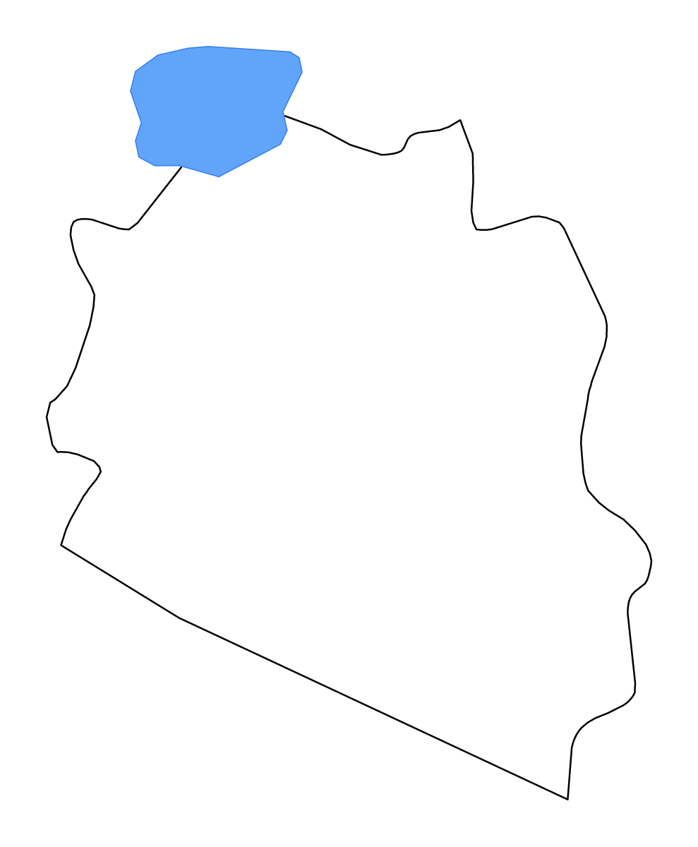 Carte de contour de La Paz, El Salvador avec lacs et rivières.