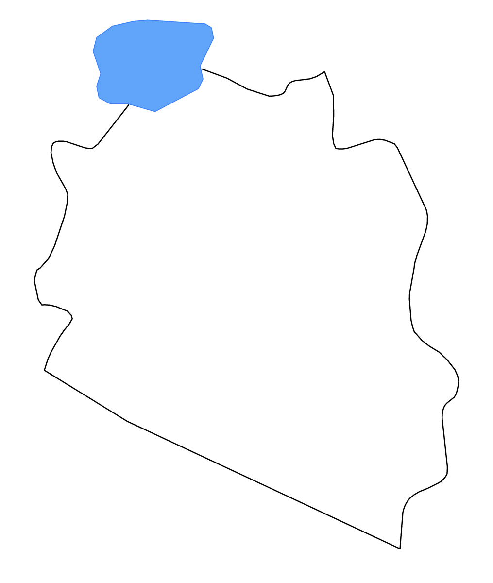 Carte de contour de La Paz, El Salvador avec lacs et rivières.