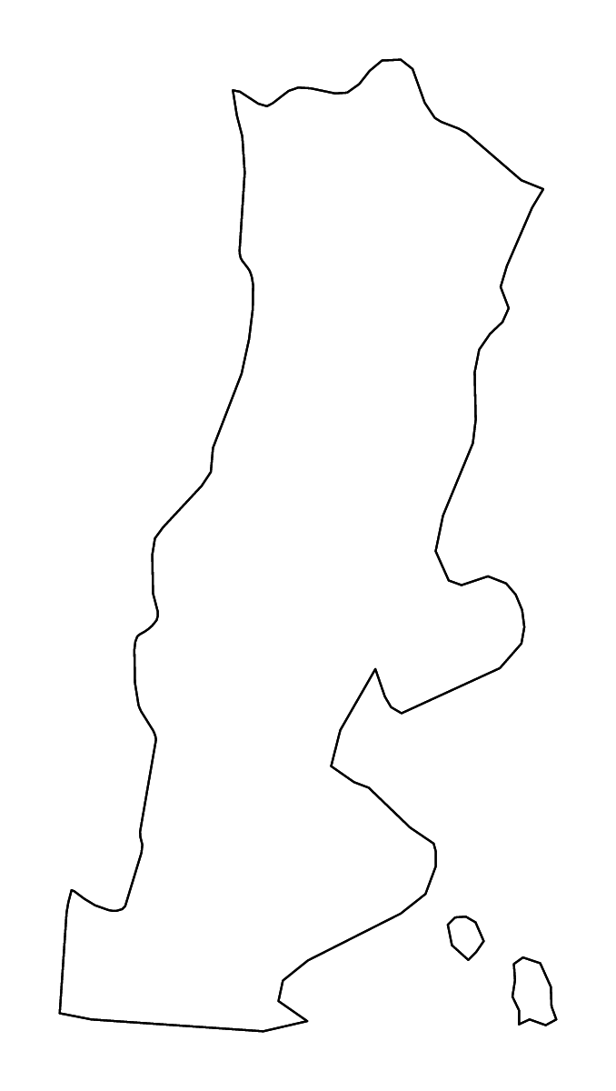 Carte de contour de La Unión, El Salvador avec rivières.