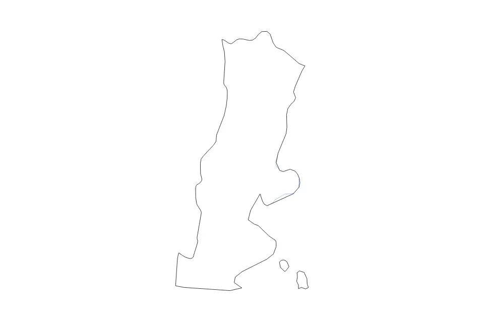 La Unión outline map preview