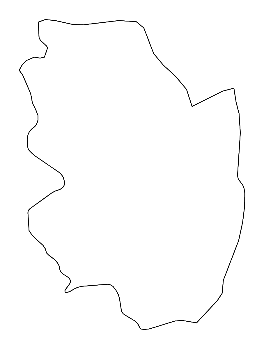 Carte de contour de Morazán, El Salvador avec rivières.