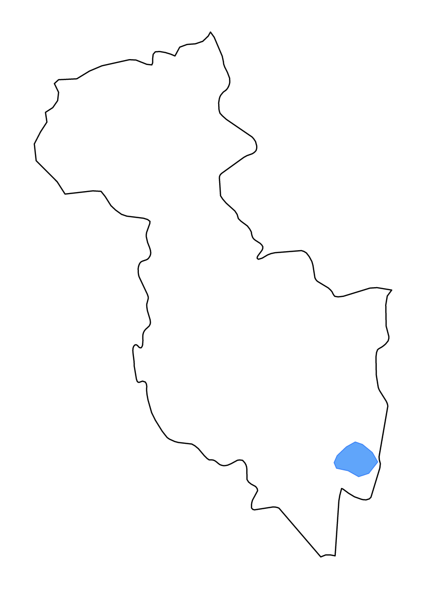 Carte de contour de San Miguel, El Salvador avec lacs et rivières.