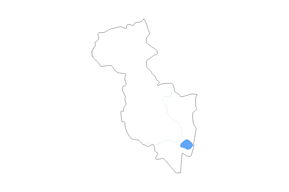 Mapa de San Miguel, El Salvador de tipo contorno, lagos y ríos para América del Norte, con contorno, lagos y ríos con elementos de agua como Laguna del Olomega.