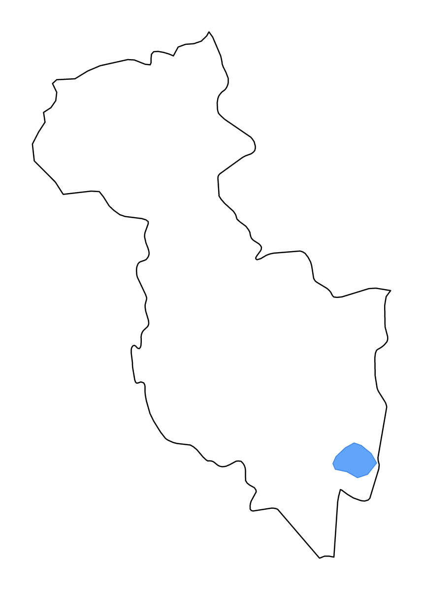 Carte de contour de San Miguel, El Salvador avec lacs et rivières.