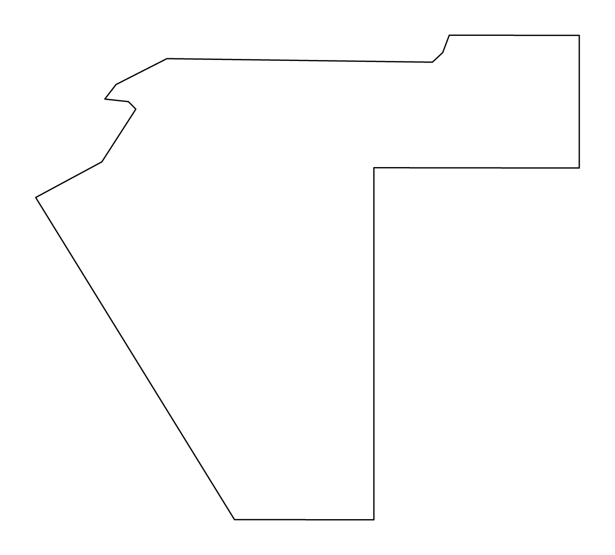 Mapa de contorno de Pituffik, Greenland.
