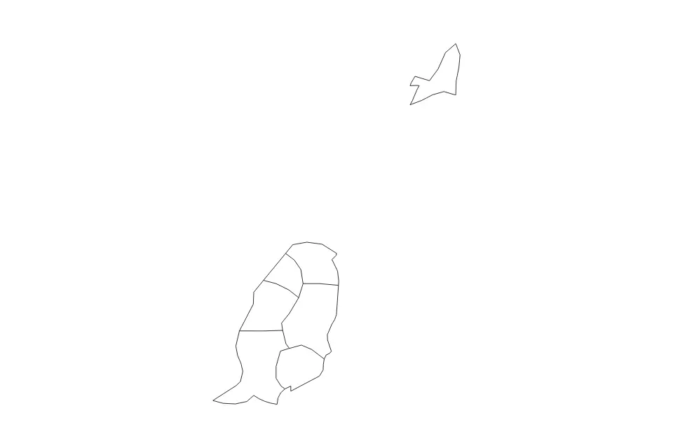 Grenada outline map preview