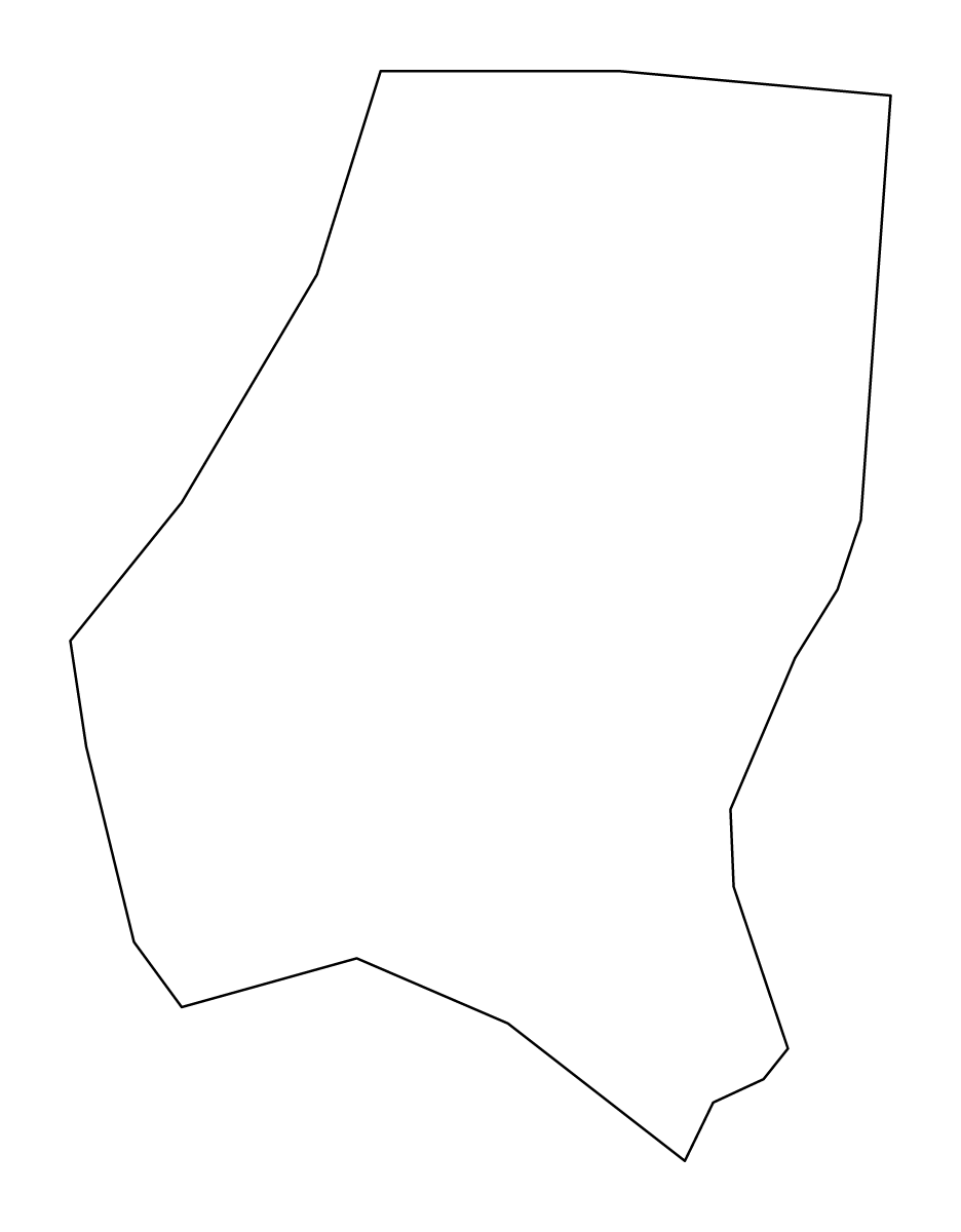 Mapa de contorno de Saint Andrew, Grenada.