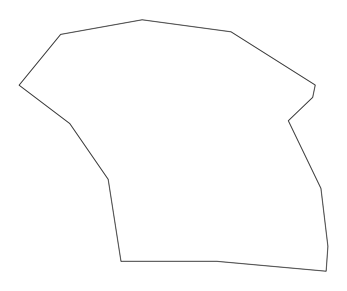 Mapa de contorno de Saint Patrick, Grenada.