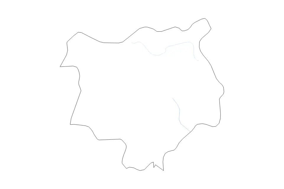 Carte de Chiquimula, Guatemala de type contour et rivières pour Amérique du Nord, montrant contour et rivières avec des limites nettes.