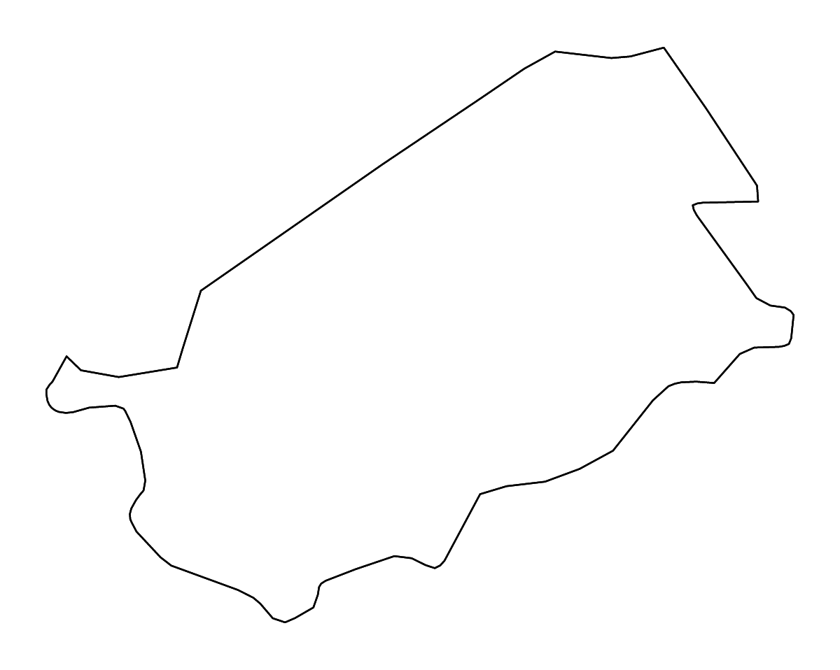 Mapa de contorno de El Progreso, Guatemala con ríos.