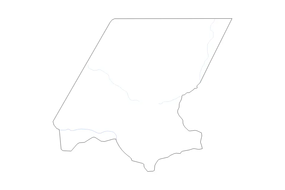 Aperçu de la carte de contour de Huehuetenango