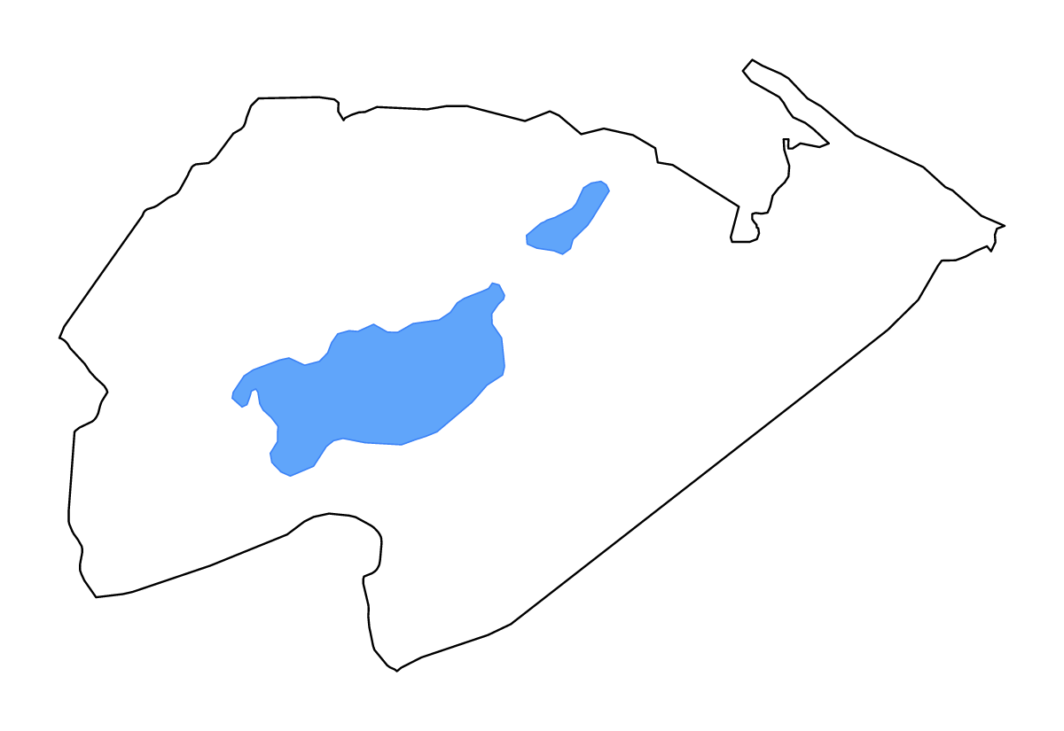 Carte de contour de Izabal, Guatemala avec lacs et rivières.