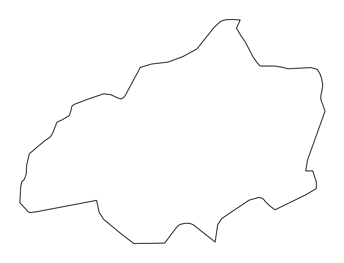 Carte de contour de Jalapa, Guatemala avec rivières.