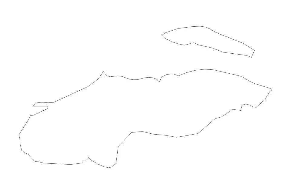 Mapa de Nord-Ouest, Haiti de tipo contorno para América del Norte, con contorno con límites limpios.