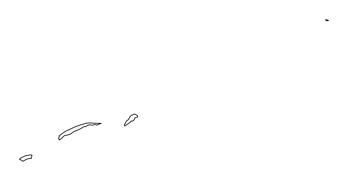 Mapa de contorno de Bay Islands, Honduras.