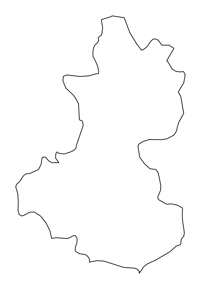 Carte de contour de Lempira, Honduras avec rivières.