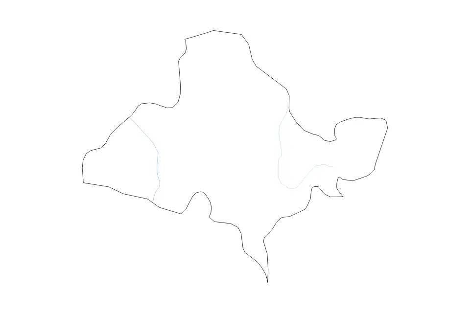 Mapa de Ocotepeque, Honduras de tipo contorno y ríos para América del Norte, con contorno y ríos con límites limpios.