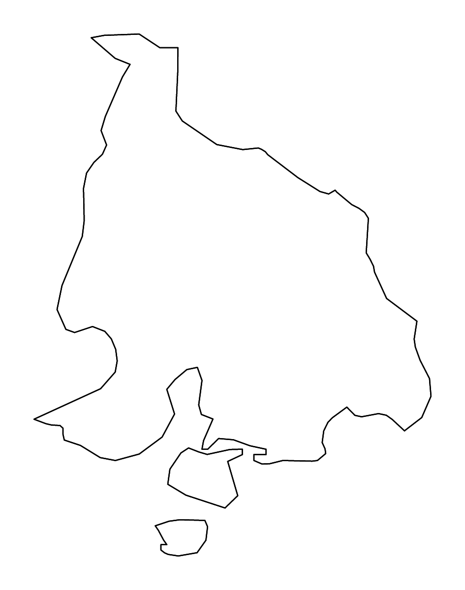 Mapa de contorno de Valle, Honduras con ríos.