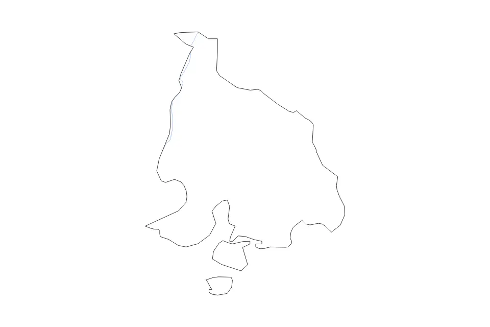 Mapa de Valle, Honduras de tipo contorno y ríos para América del Norte, con contorno y ríos con límites limpios.