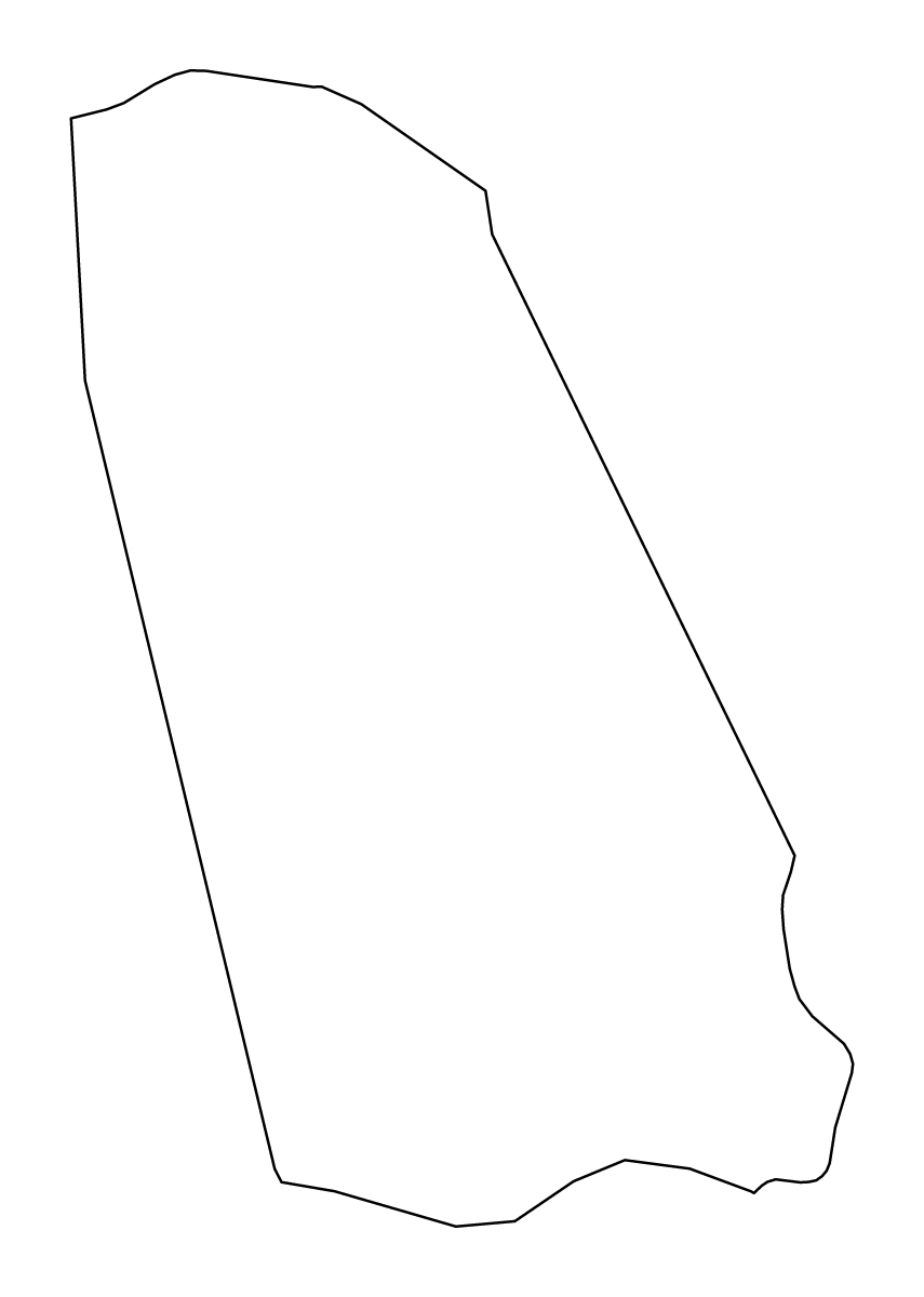 Carte de contour de Manchester, Jamaica.