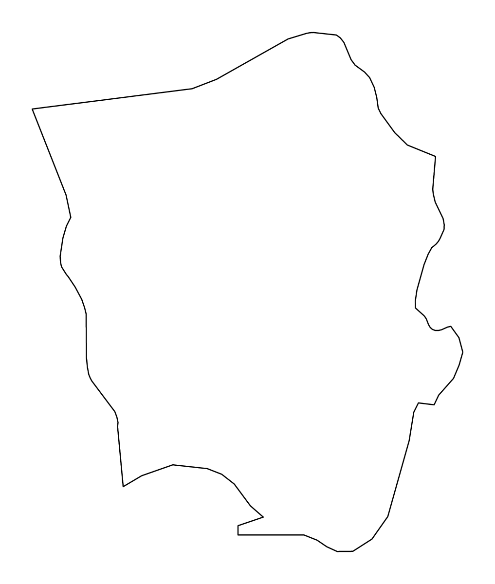 Mapa de contorno de Saint Catherine, Jamaica.