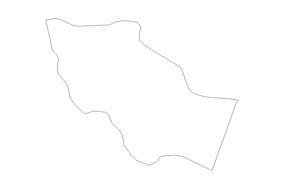 Outline map of Saint Mary Parish, Jamaica with subdivision borders.