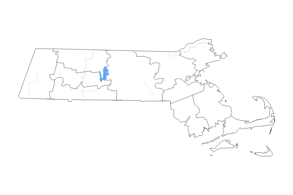 Vista previa del mapa de contorno de Massachusetts