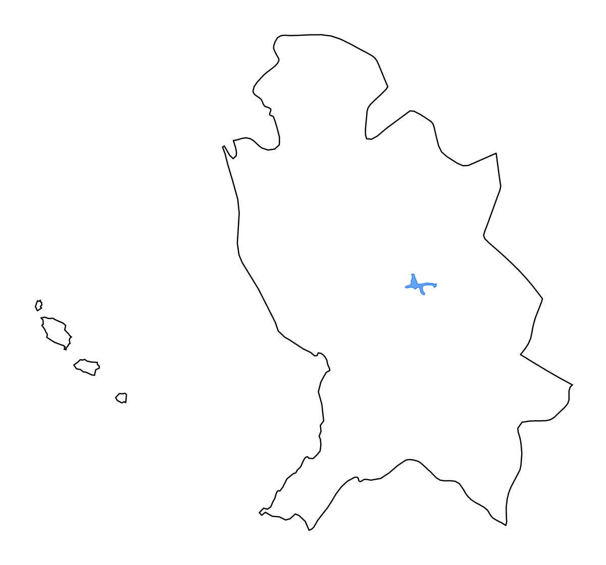 Carte de contour de Nayarit, Mexico avec lacs et rivières.