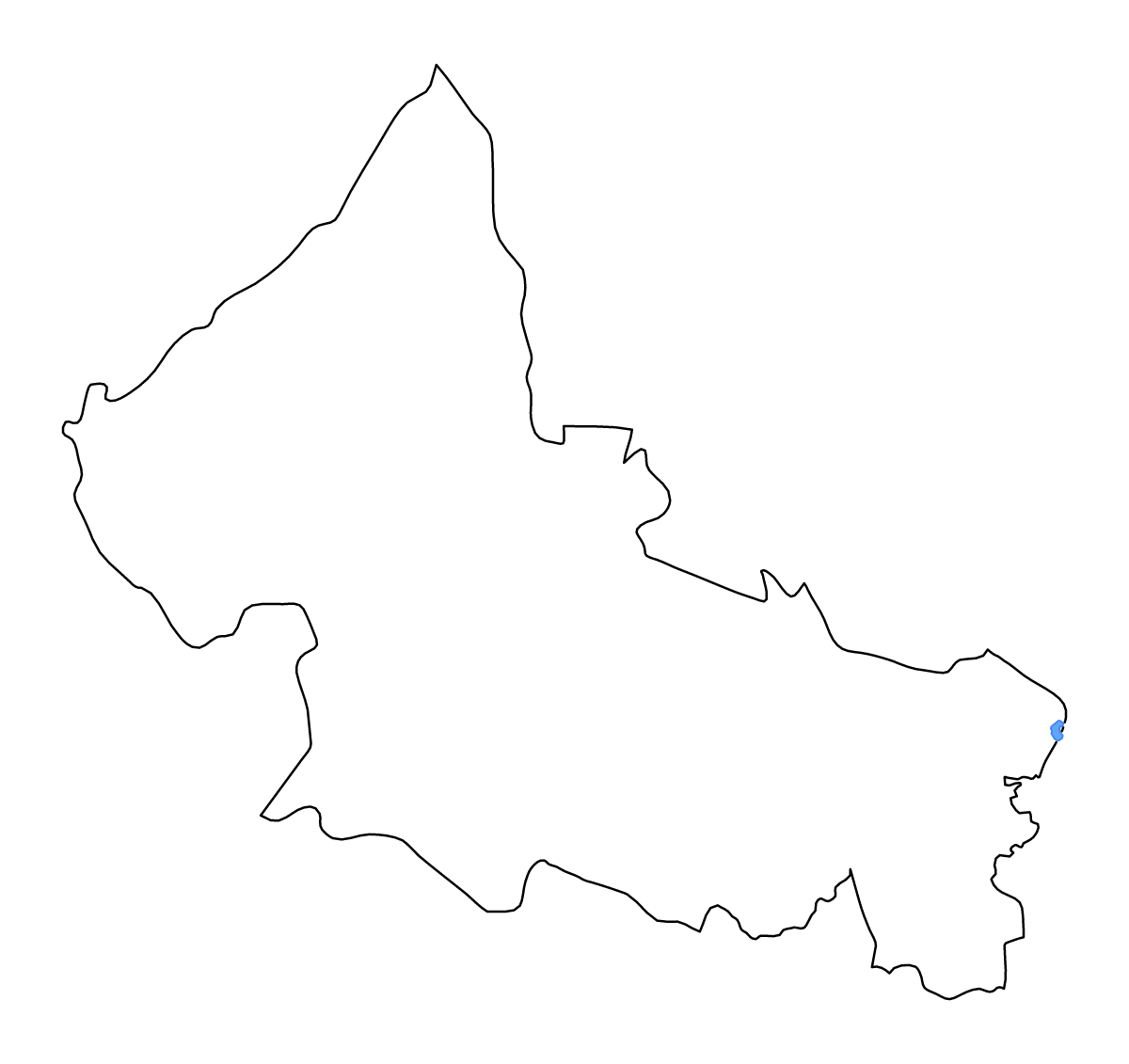 Carte de contour de San Luis Potosí, Mexico avec lacs et rivières.