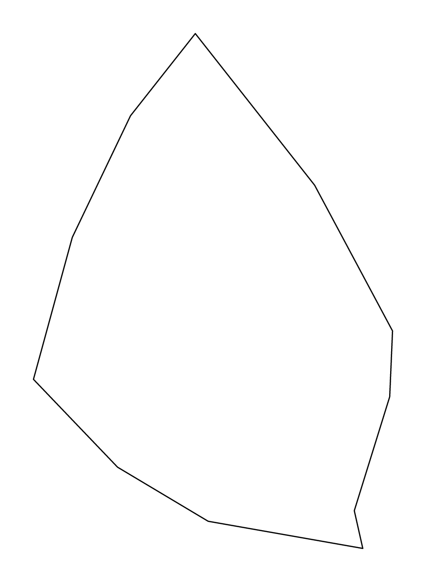 Mapa de contorno de Saint George, Montserrat.