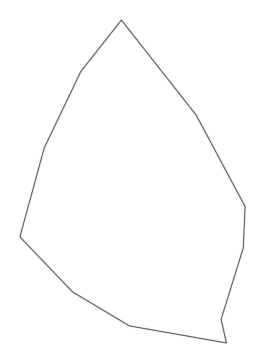 Carte de contour de Saint George, Montserrat.