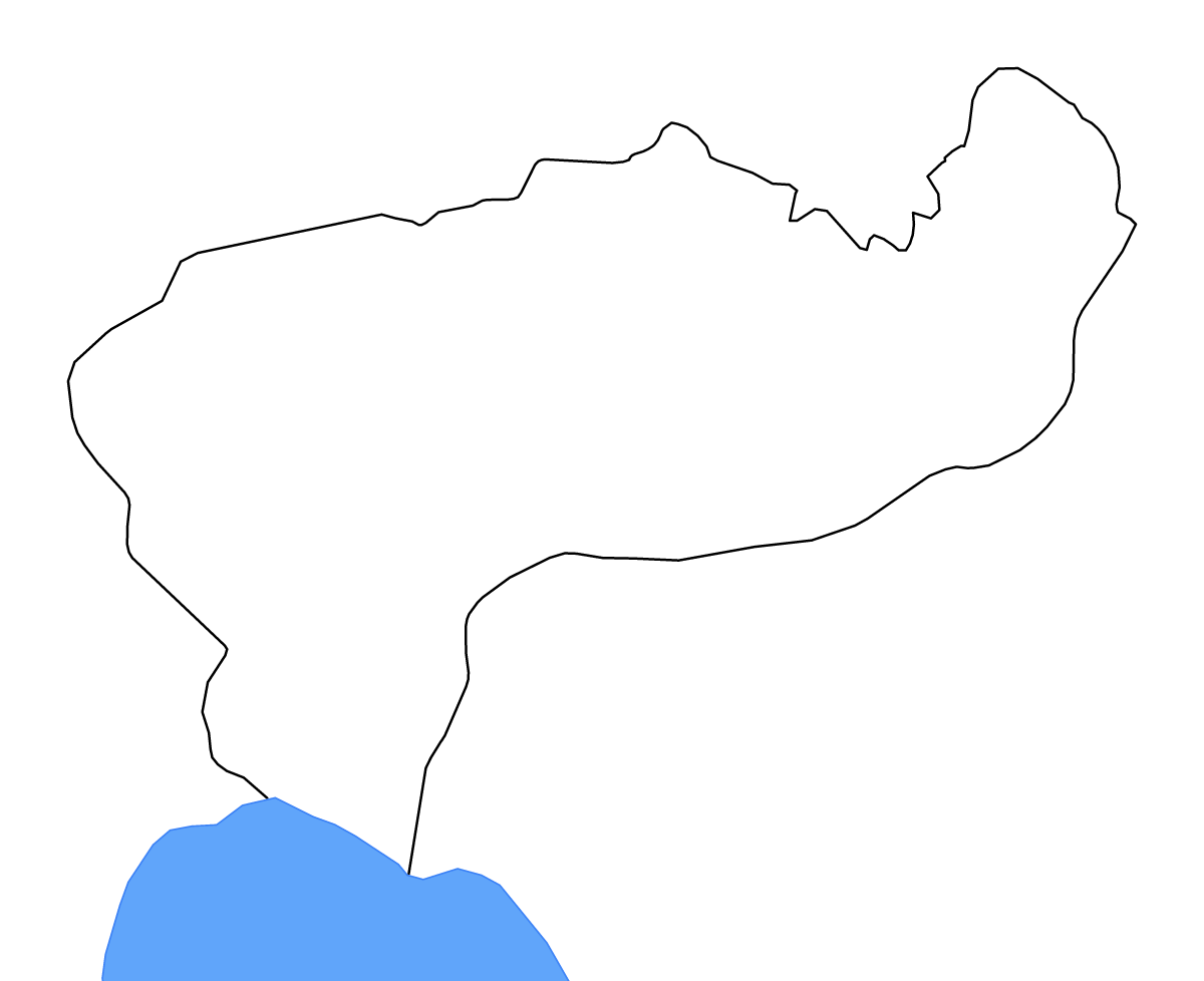 Mapa de contorno de Boaco, Nicaragua con lagos y ríos.