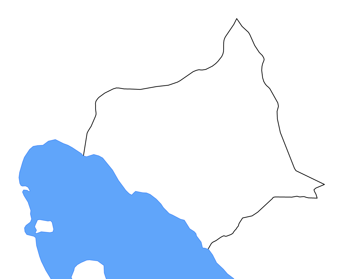 Carte de contour de Chontales, Nicaragua avec lacs et rivières.