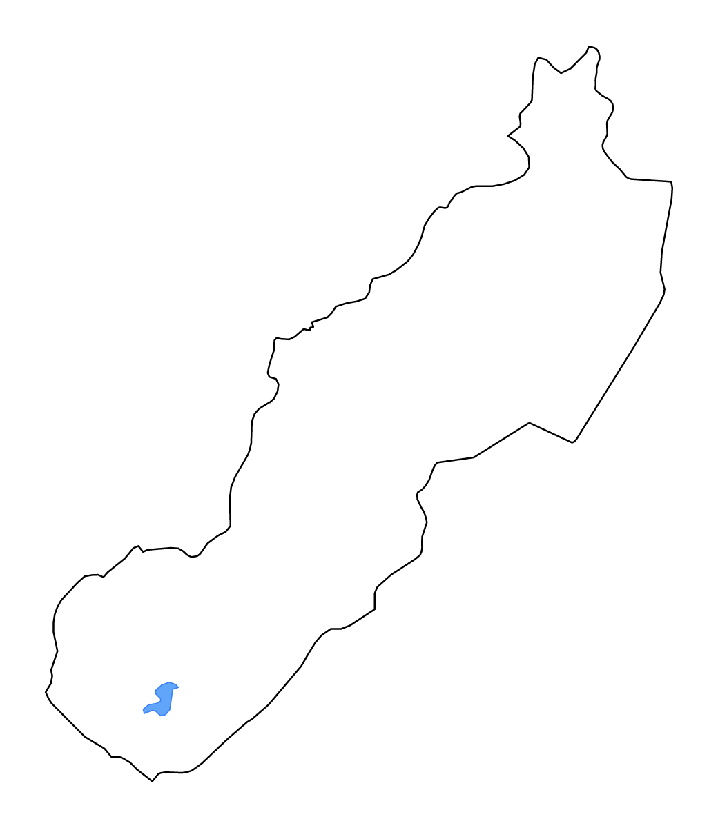 Carte de contour de Jinotega, Nicaragua avec lacs et rivières.