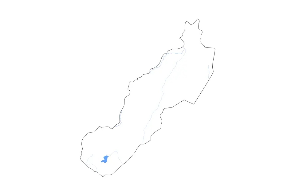 Mapa de Jinotega, Nicaragua de tipo contorno, lagos y ríos para América del Norte, con contorno, lagos y ríos con elementos de agua como Lago de Apanás.