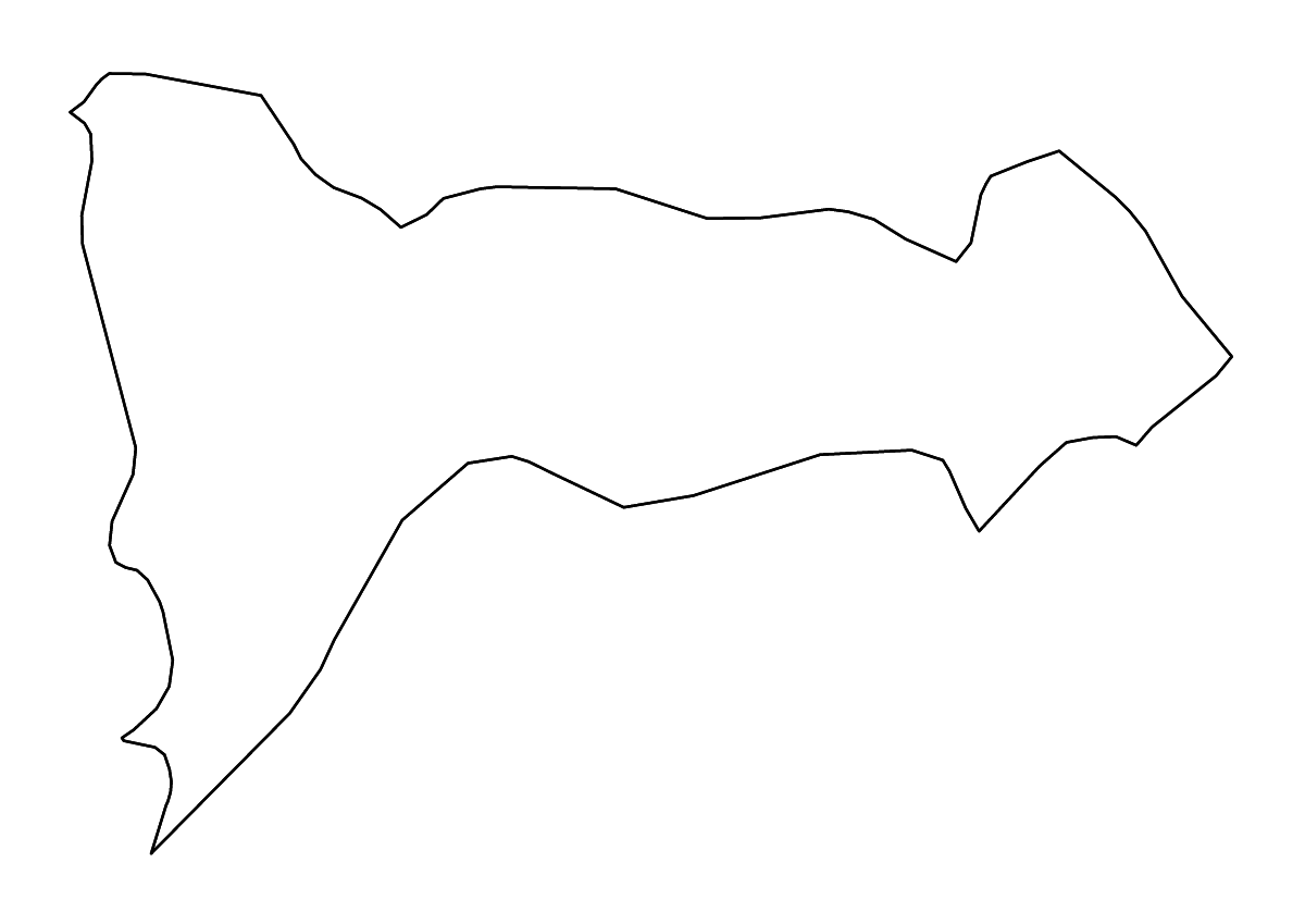 Carte de contour de Madriz, Nicaragua avec rivières.