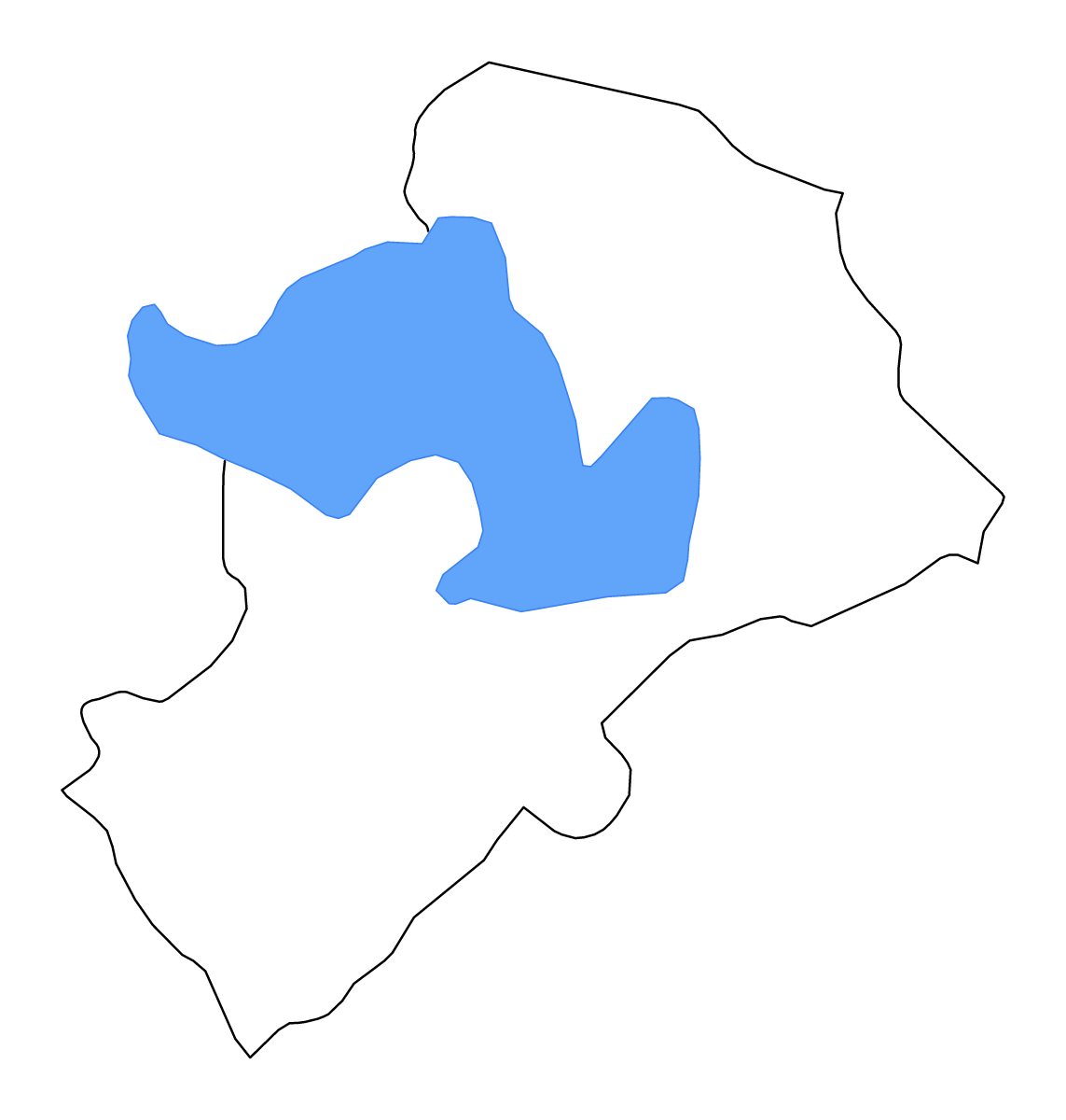 Carte de contour de Managua, Nicaragua avec lacs et rivières.
