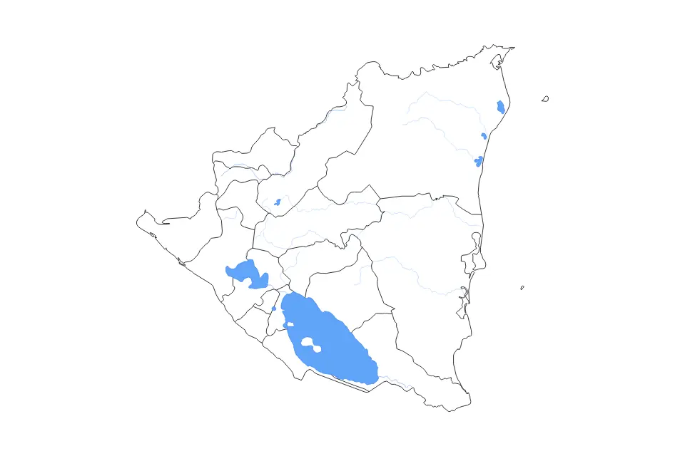 Nicaragua outline map preview