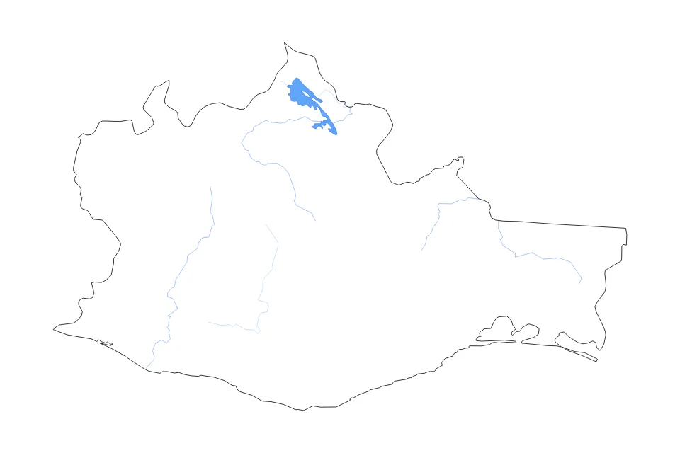 Vista previa del mapa de contorno de Oaxaca
