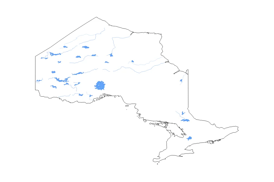 Vista previa del mapa de contorno de Ontario