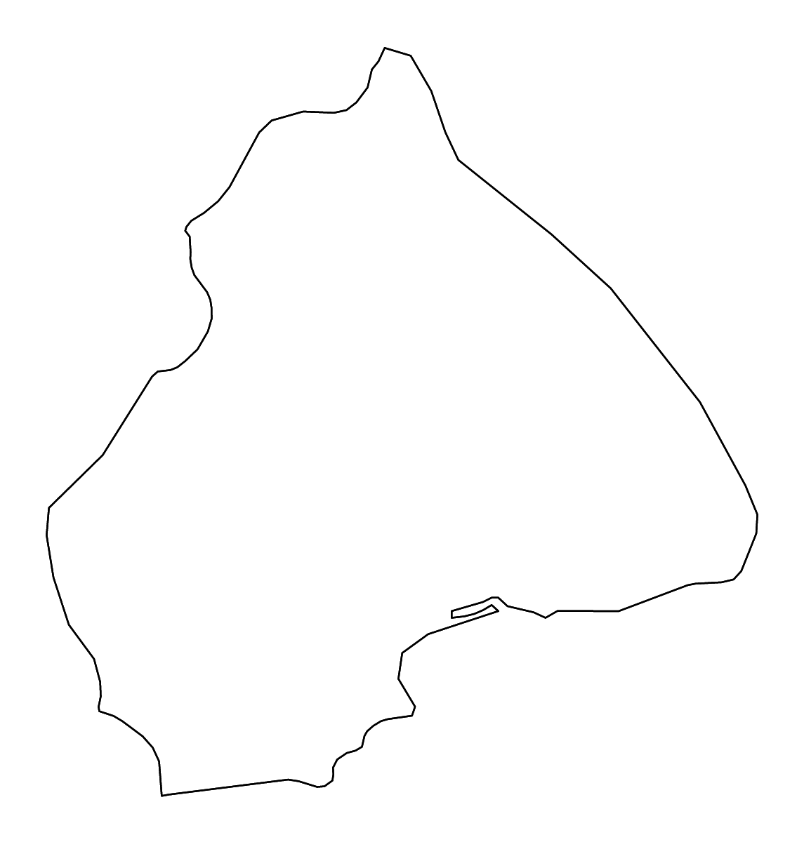 Carte de contour de Los Santos, Panama avec rivières.