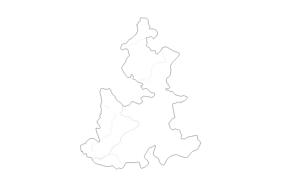 Aperçu de la carte de contour de Puebla