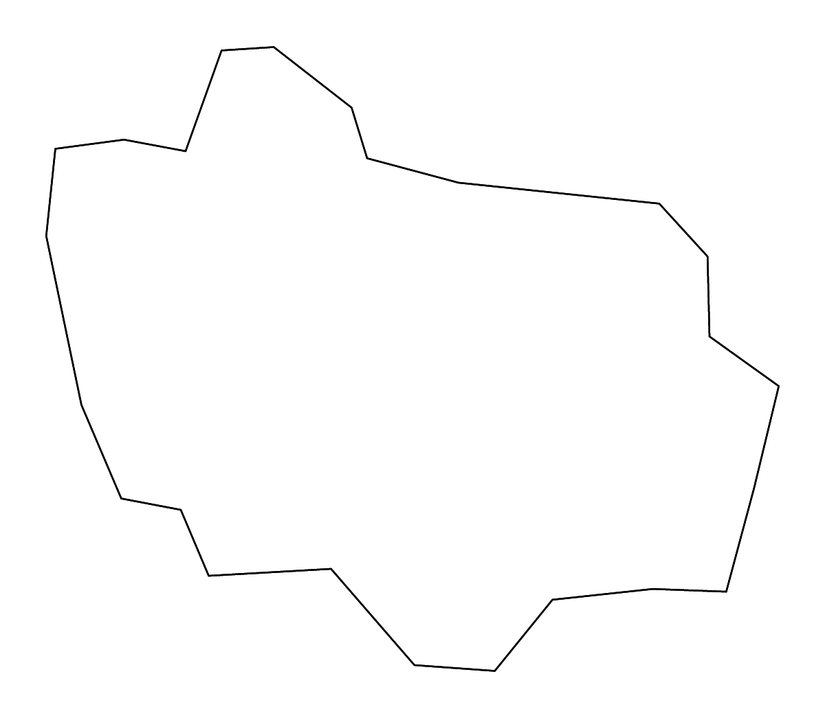Mapa de contorno de Adjuntas, Puerto Rico con ríos.