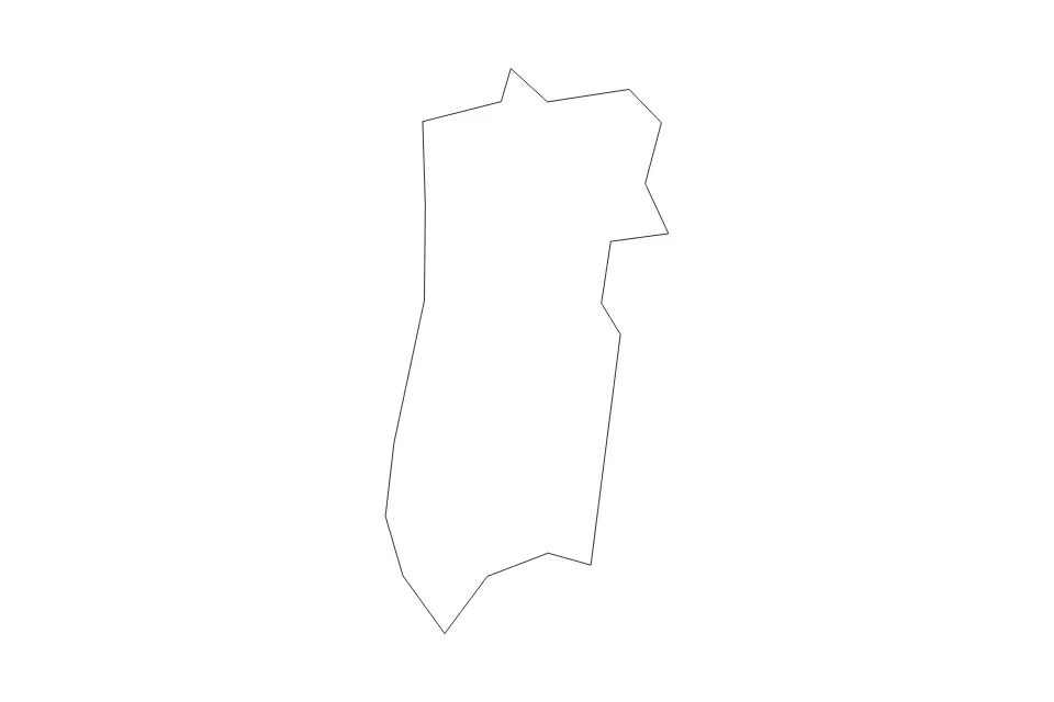 Outline map of Bayamón Municipio, Puerto Rico with subdivision borders.