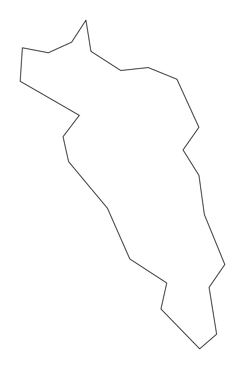 Mapa de contorno de Carolina, Puerto Rico.