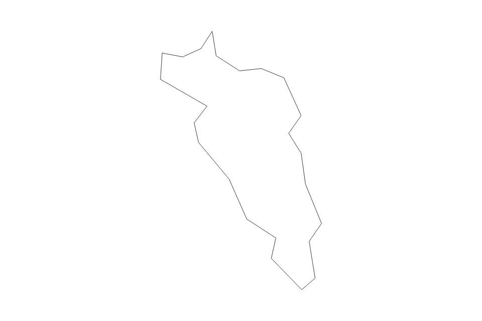Carte de Carolina, Puerto Rico de type contour pour Amérique du Nord, montrant contour avec des limites nettes.