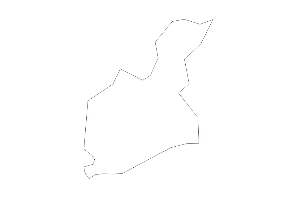 Mapa de Guayama, Puerto Rico de tipo contorno para América del Norte, con contorno con límites limpios.