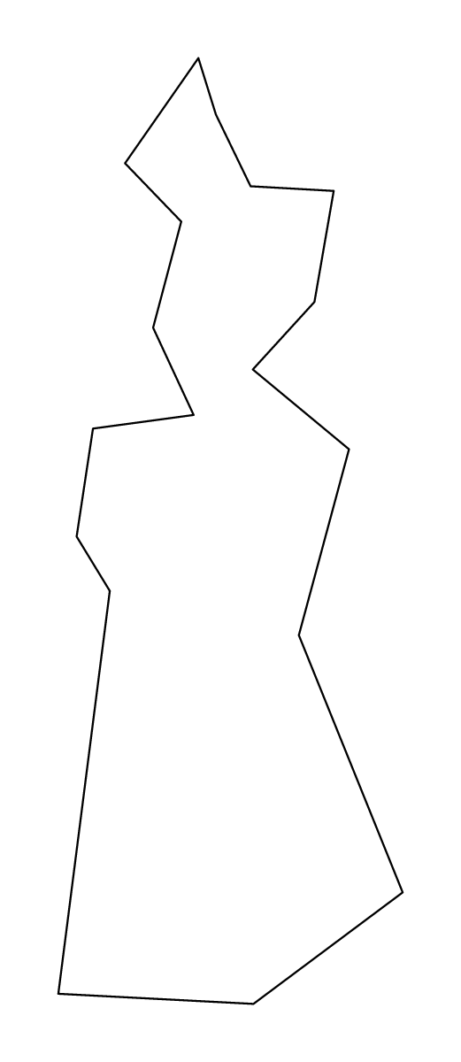 Mapa de contorno de Guaynabo, Puerto Rico.