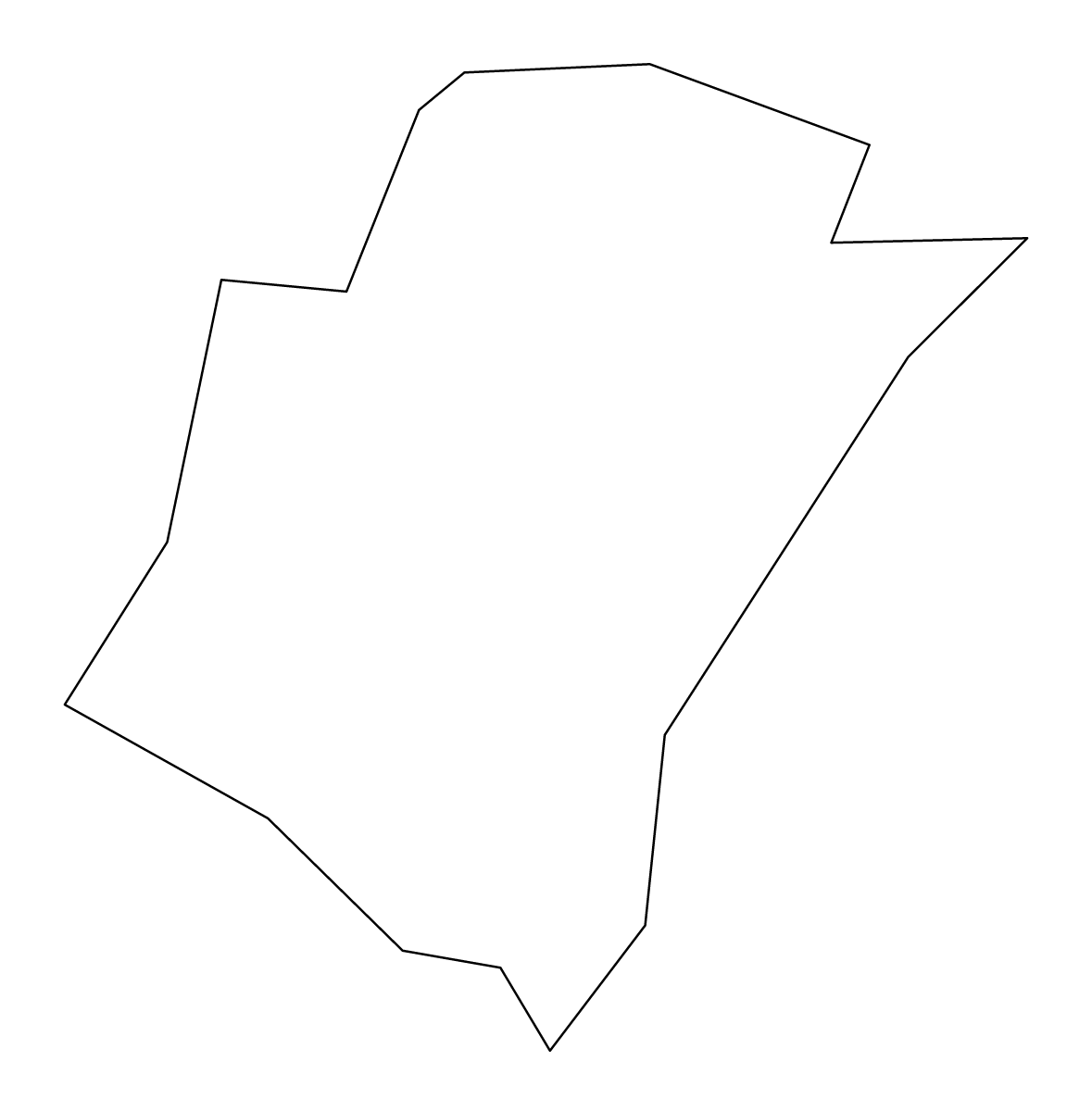 Mapa de contorno de Humacao, Puerto Rico.